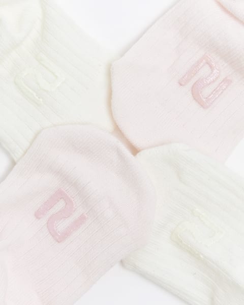 Baby girl pink broderie frill socks 2 pack