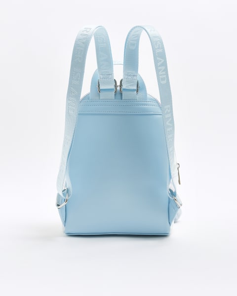 Girls blue iridescent unicorn backpack