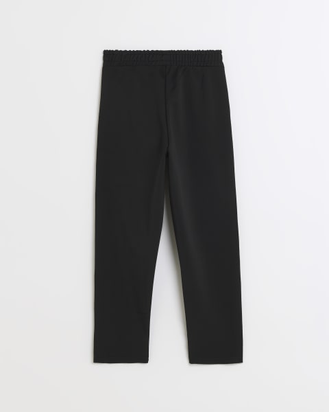 Boys Black stripe trim Taped Joggers