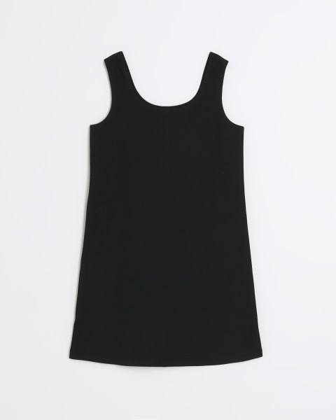 Girls black sleeveless dress