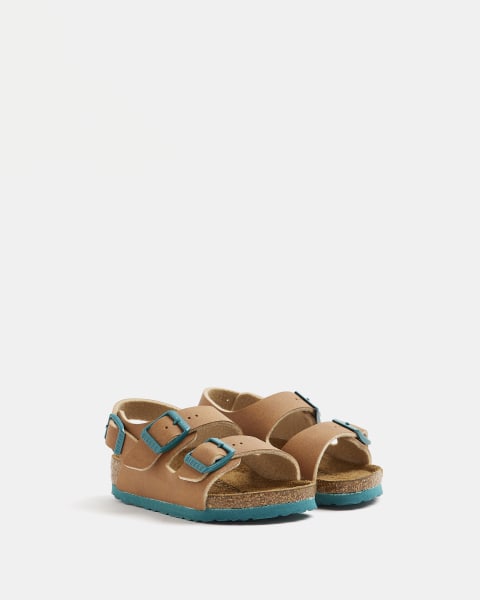 Mini boys brown Birkenstock sandals