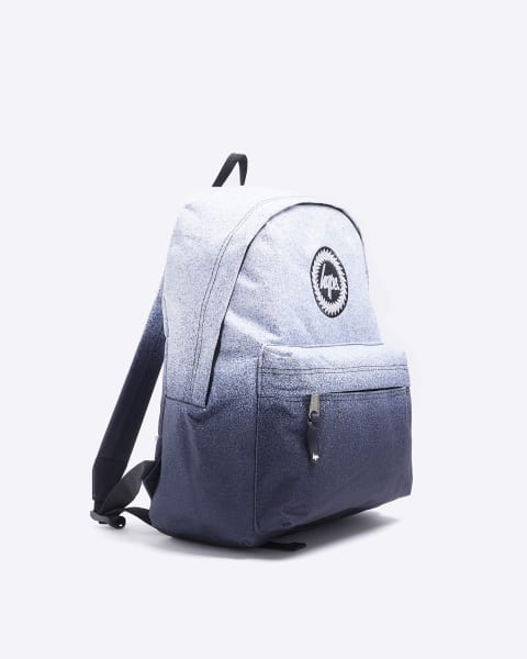 Boys Grey HYPE speckled Ombre Backpack