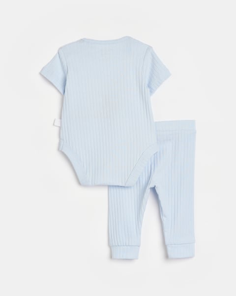 Baby boy blue Fathers Day outfit