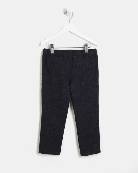 Mini Boys Navy Elasticated waist trousers