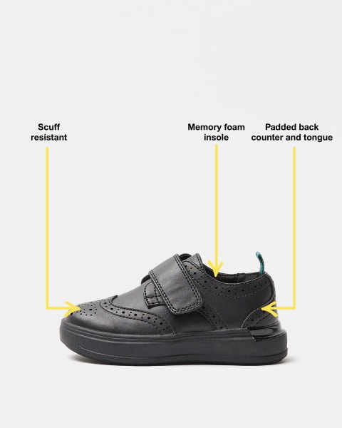 Mini boys Black Brogue Hybrid shoes