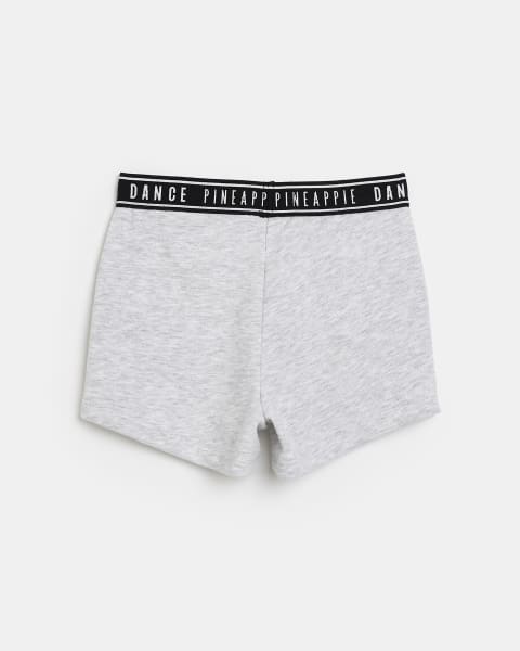 Girls grey Pineapple runner shorts