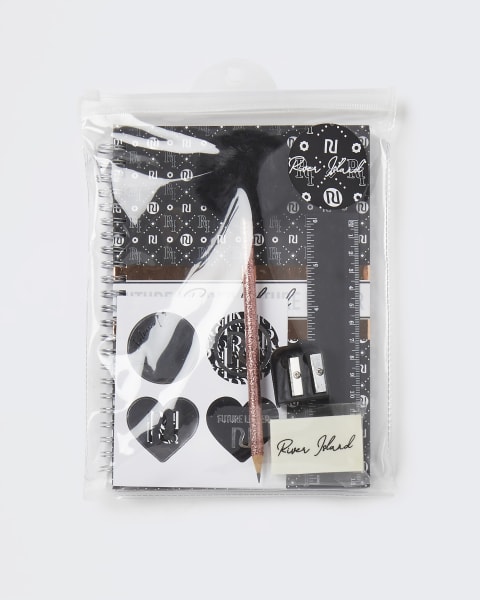 Black RI stationery set