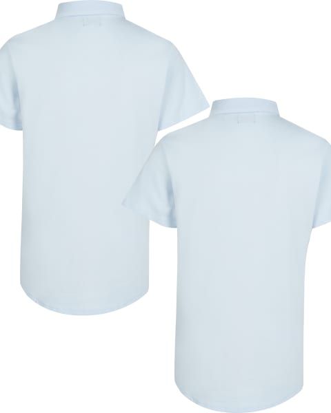Boys blue River short sleeve shirts 2 pack