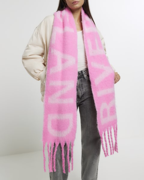 Pink heavyweight RI scarf