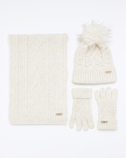River Island Scarf And Gloves Gift Set Hat Scarf River Island
