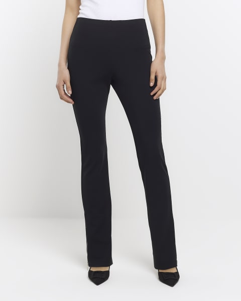 Black Split Hem Leggings