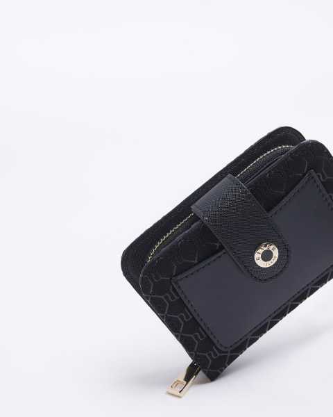 Black RI monogram purse