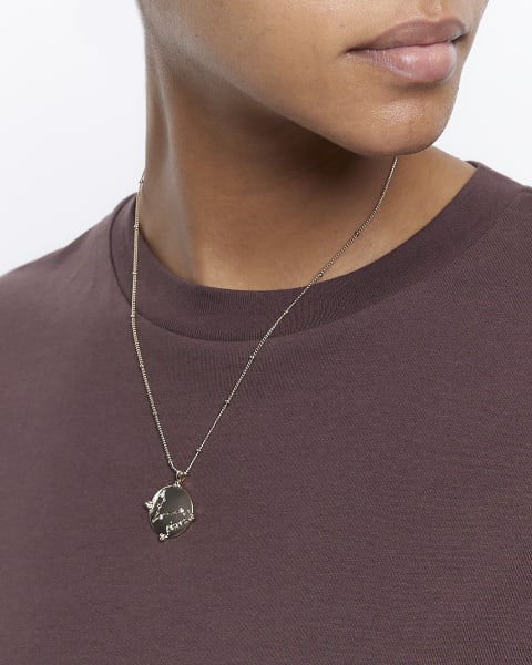 Gold Pisces Star Sign Necklace