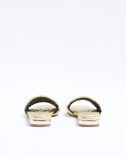 Gold wide fit padded sliders