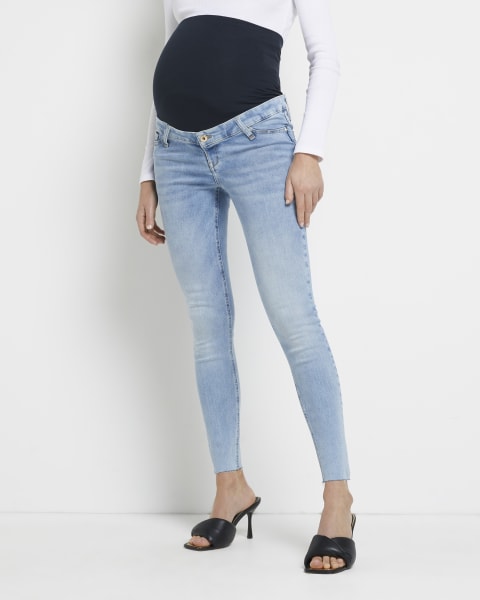 Blue Molly mid rise maternity skinny jeans