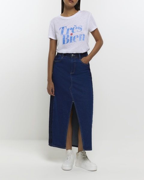 White graphic t-shirt