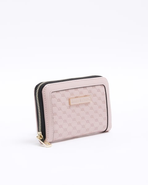 Pink patent embossed purse