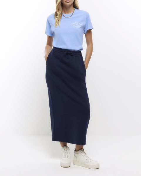 Blue graphic t-shirt
