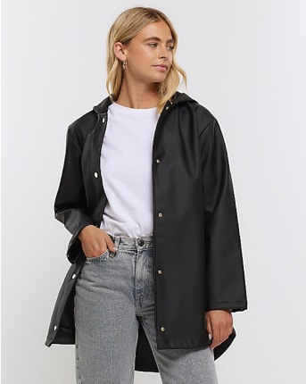 River island raincoat sales