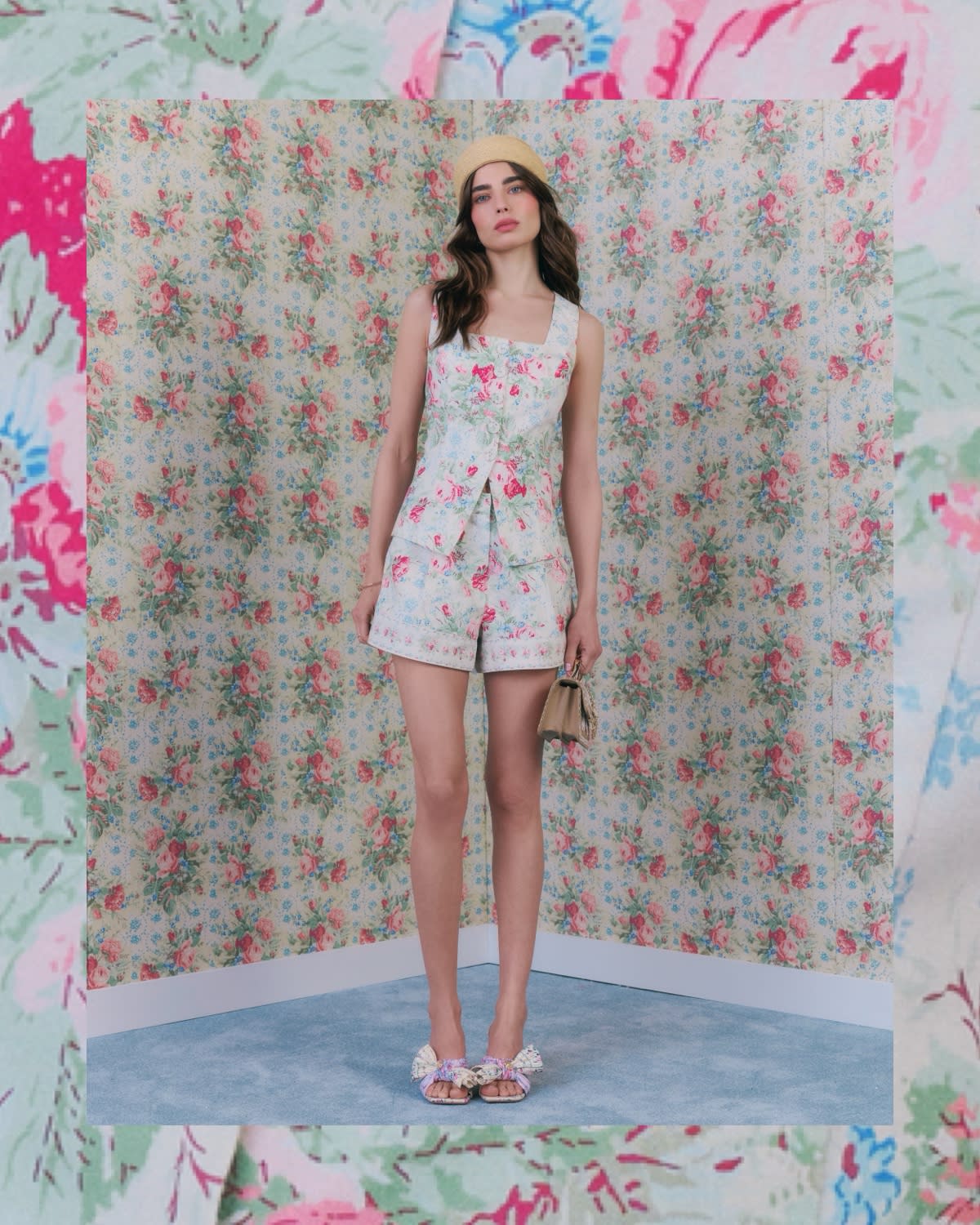 CABBAGES&ROSES キャベジズアンドローゼズ ノースリーブ ワンピース HOW TO STYLE FLORALS THE CABBAGES & ROSES WAY | River Island Edit