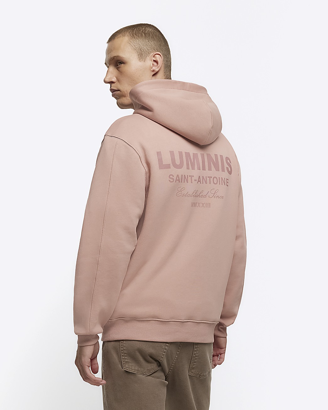 Men's pink outlet sweatshirts