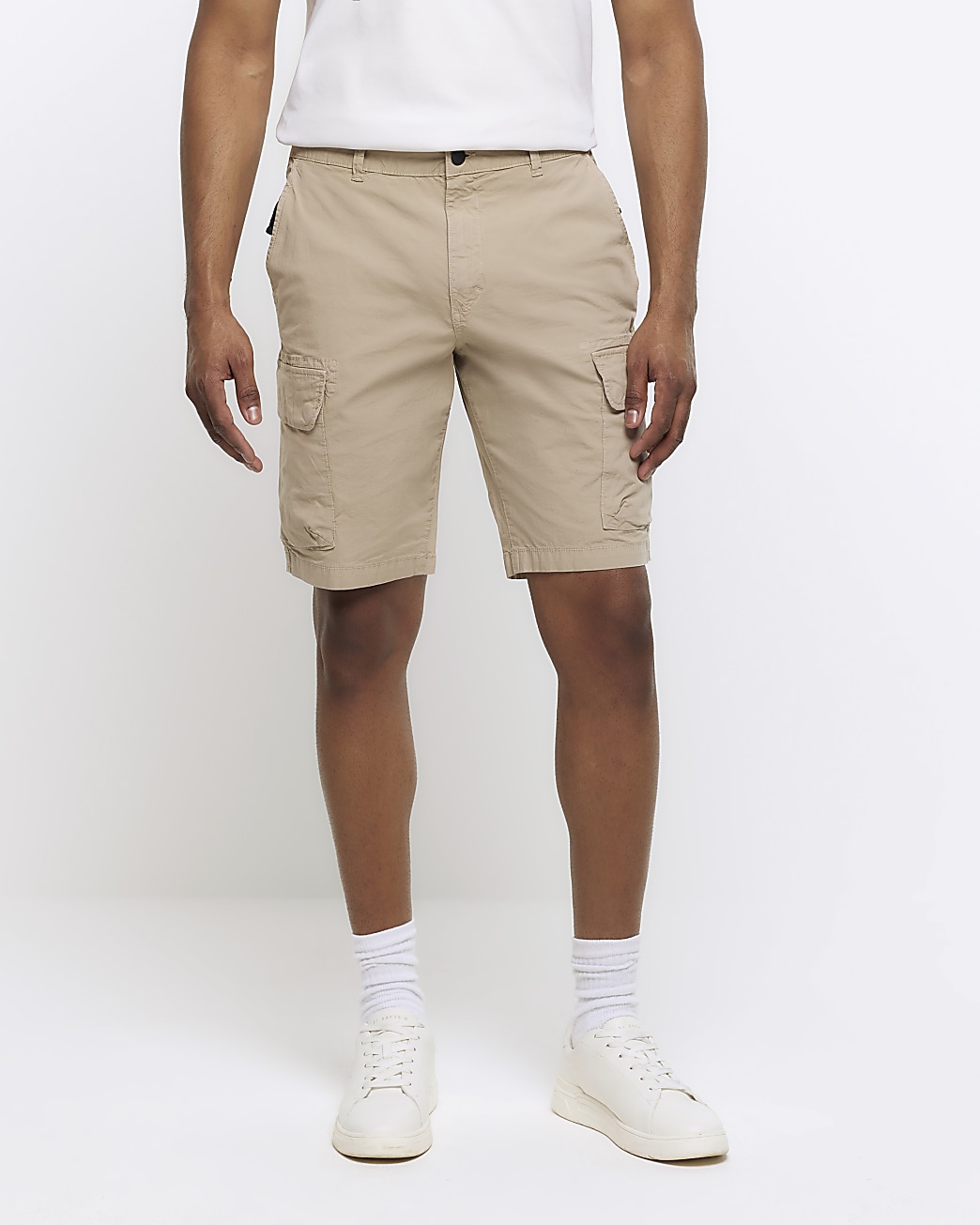 River island grey store shorts