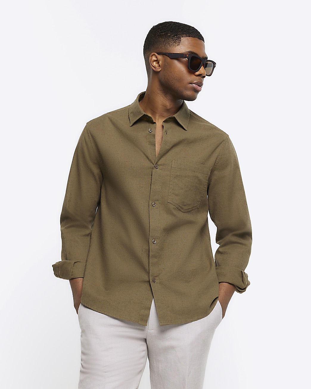 Cheap mens shop linen shirts