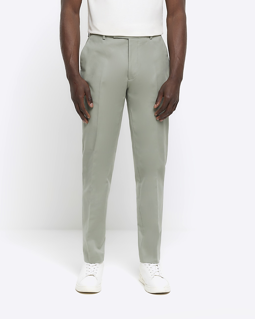 Parker Tall High Waist Wide Leg Cargo Trousers in Sage