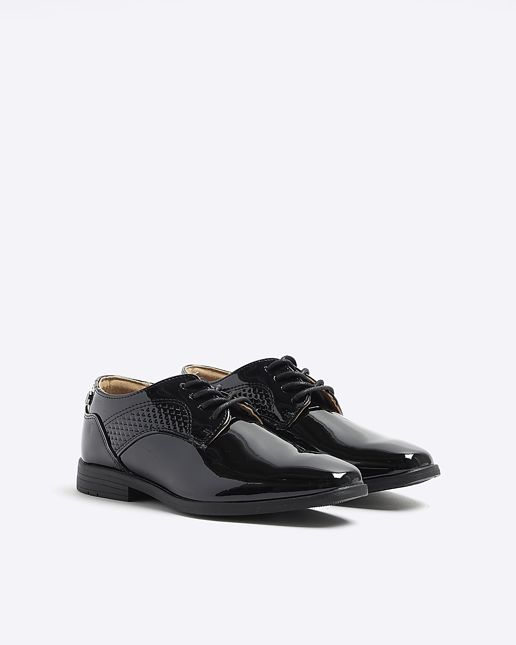 Boys black best sale wedding shoes