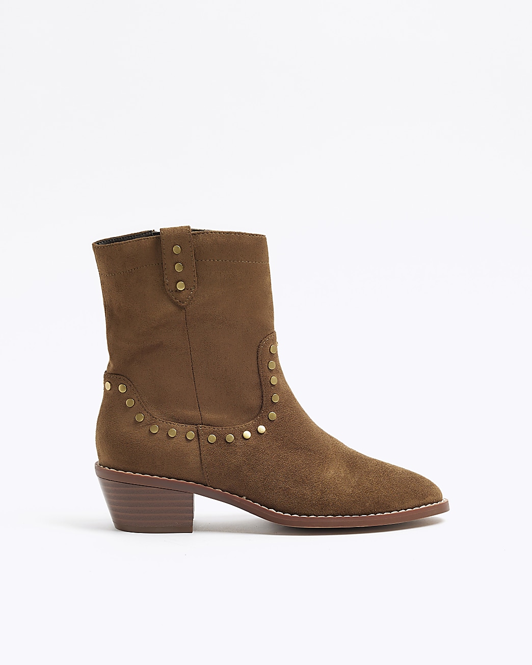 River island red ankle sales boots