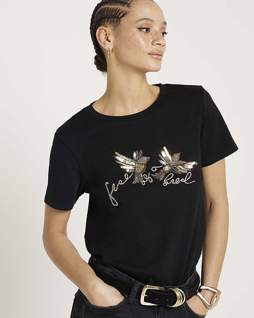 River island t shirts hot sale ladies