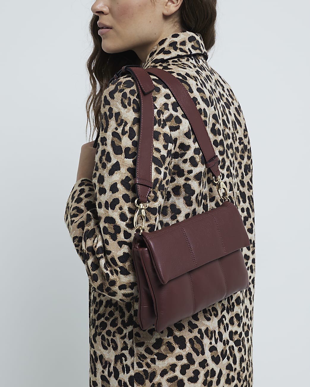 Leopard print backpack river island hotsell