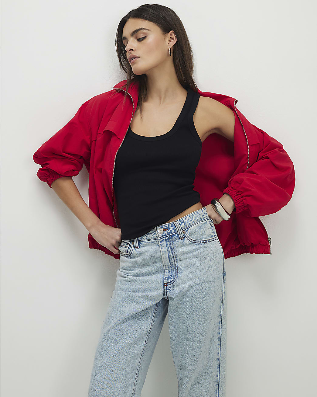 Womens Black Scoop Vest