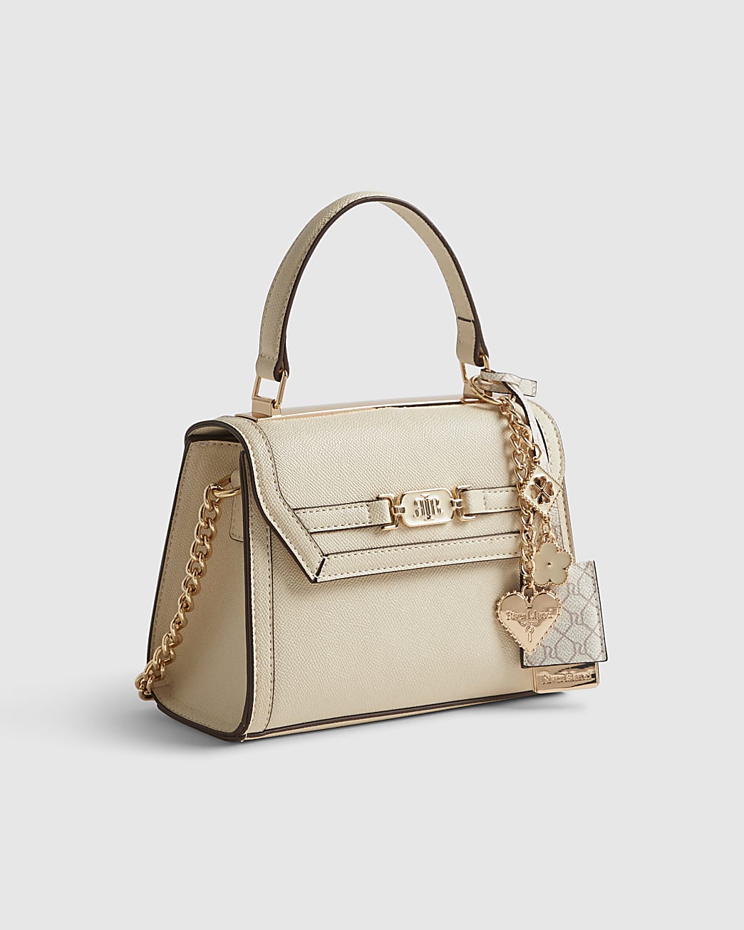 Cream Mini Cross Body Tote Bag