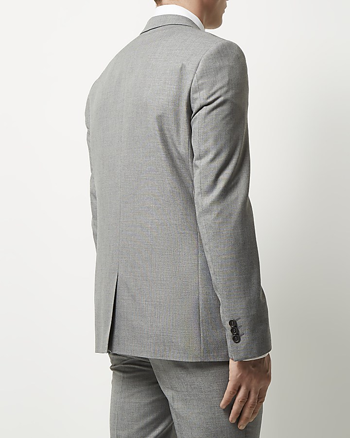 Light grey skinny suit jacket
