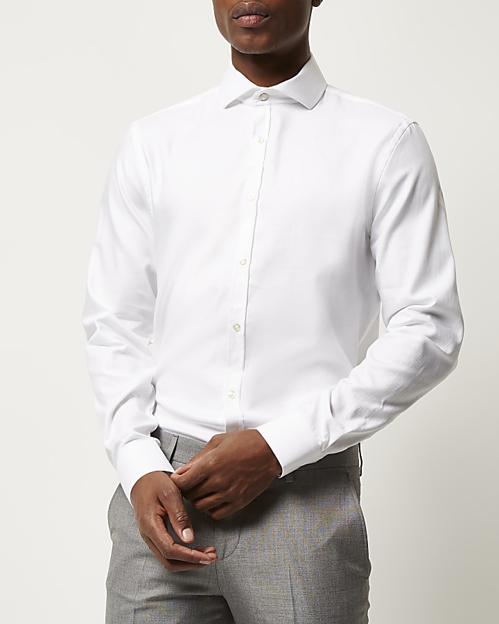 White long sleeve formal shirt