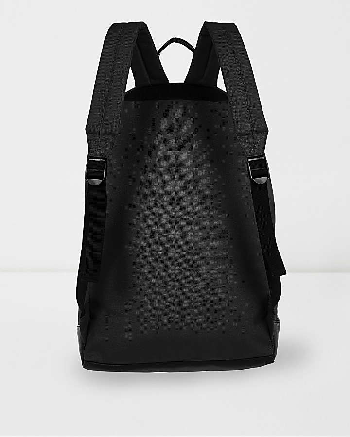 Black minimal backpack