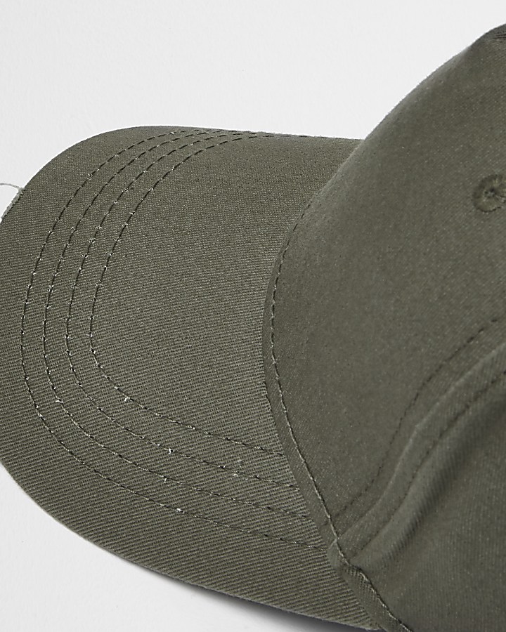 Khaki distressed baseball cap