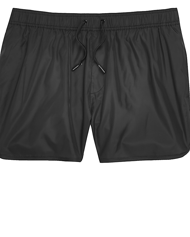 Black short swim shorts