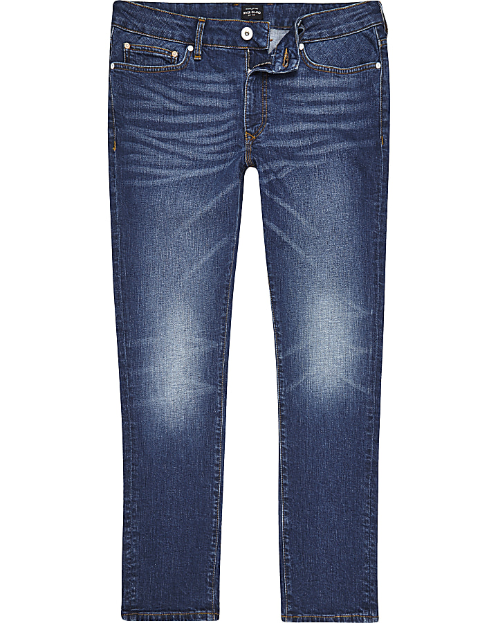 Mid blue wash slim fit Dylan jeans