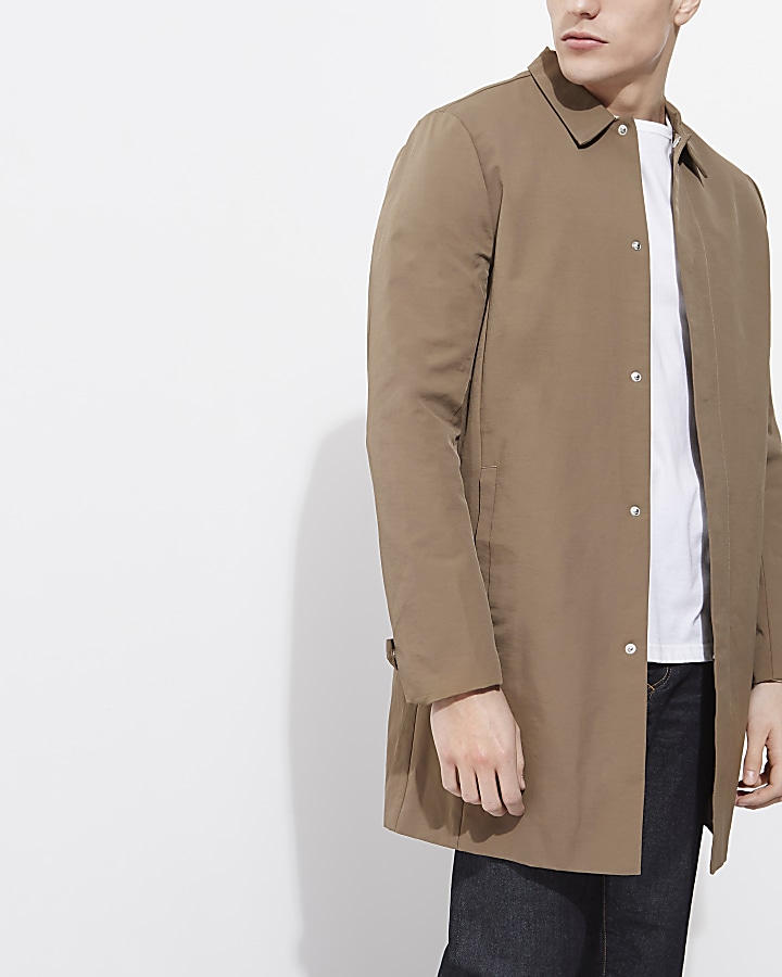 Brown smart mac coat
