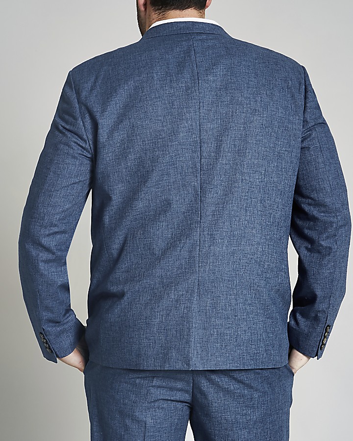 Big and Tall blue suit jacket