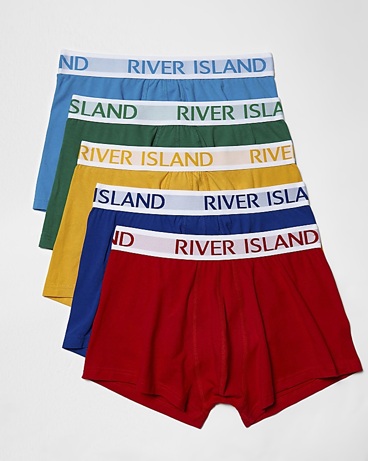 Red multi coloured hipster boxers multipack