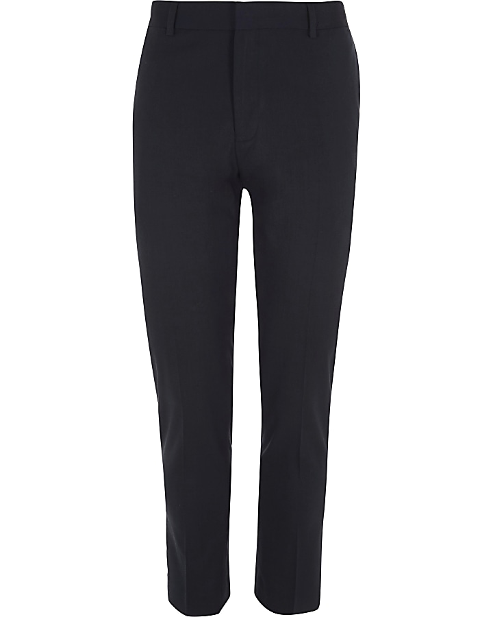 Navy super skinny fit smart trousers