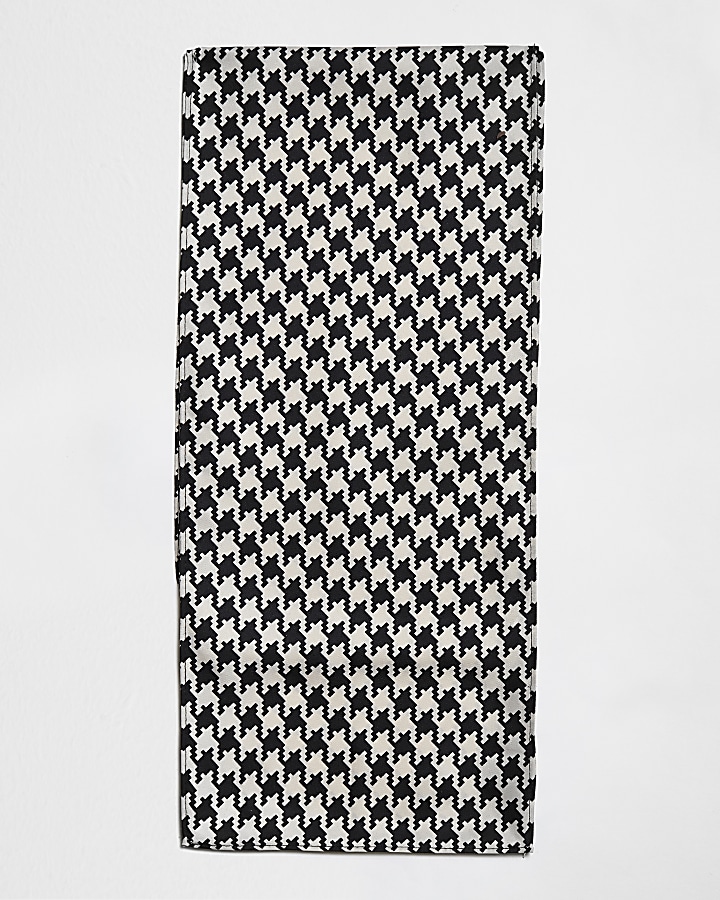 Stone contrast print scarf