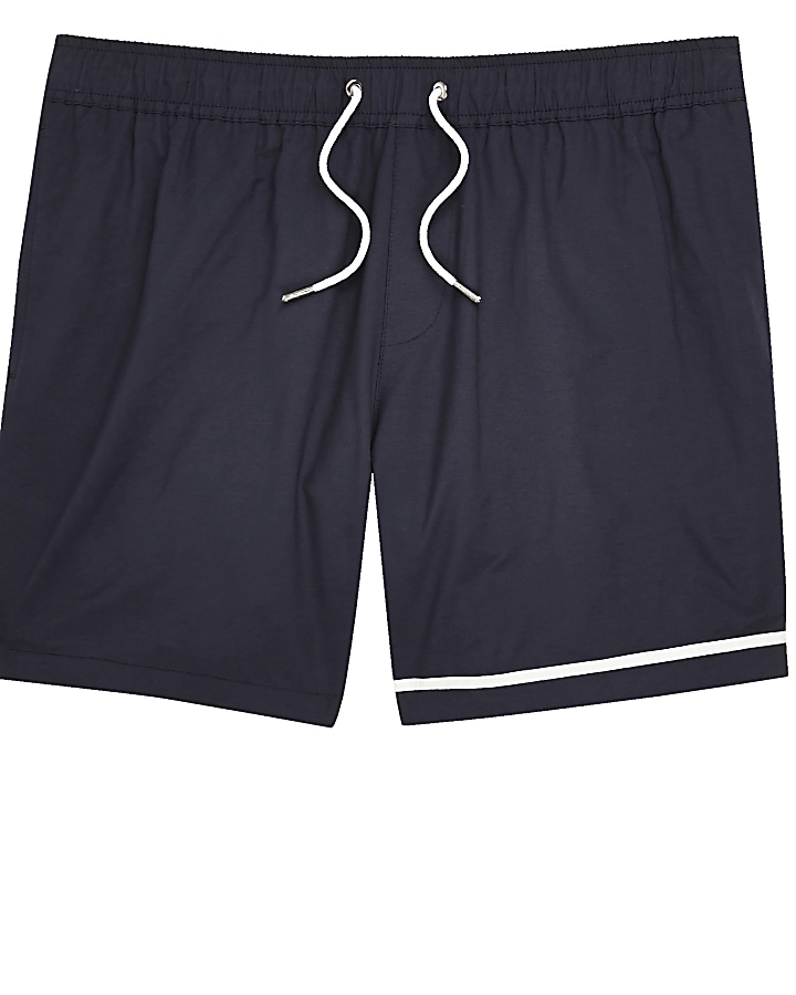 Big and Tall navy swim shorts