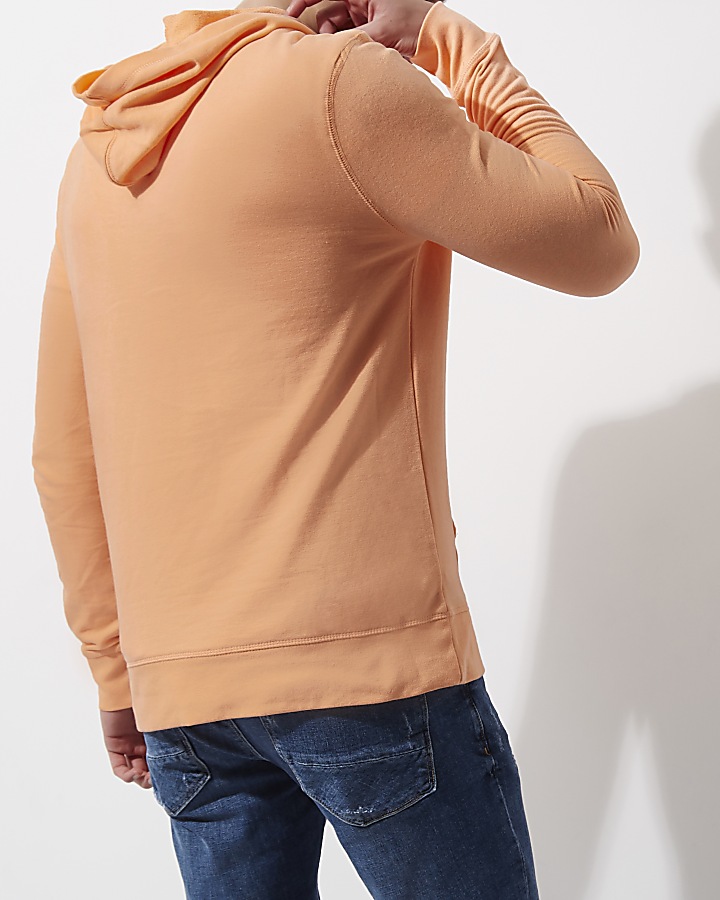 Orange long sleeve hoodie