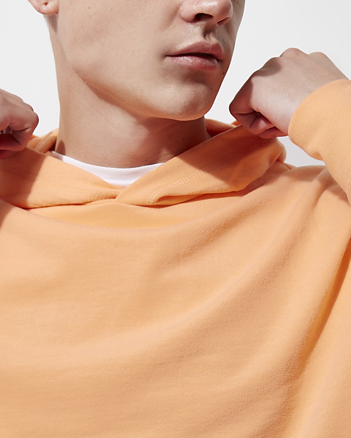 Orange long sleeve hoodie