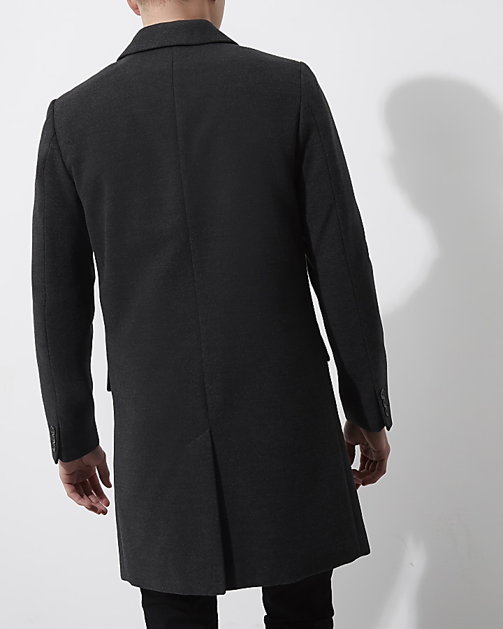 Grey smart overcoat