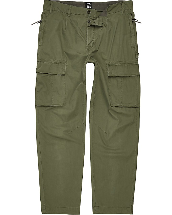 Khaki green Design Forum cargo trousers